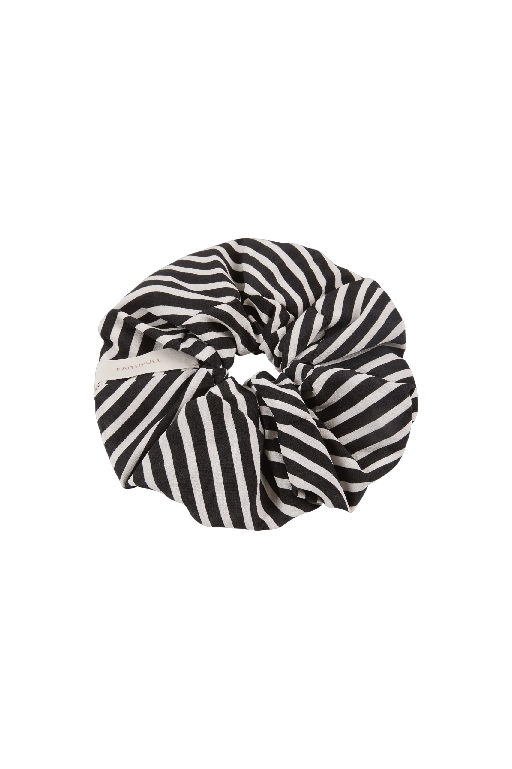 Hair Scrunchie Toscano Stripe Black - Image 4