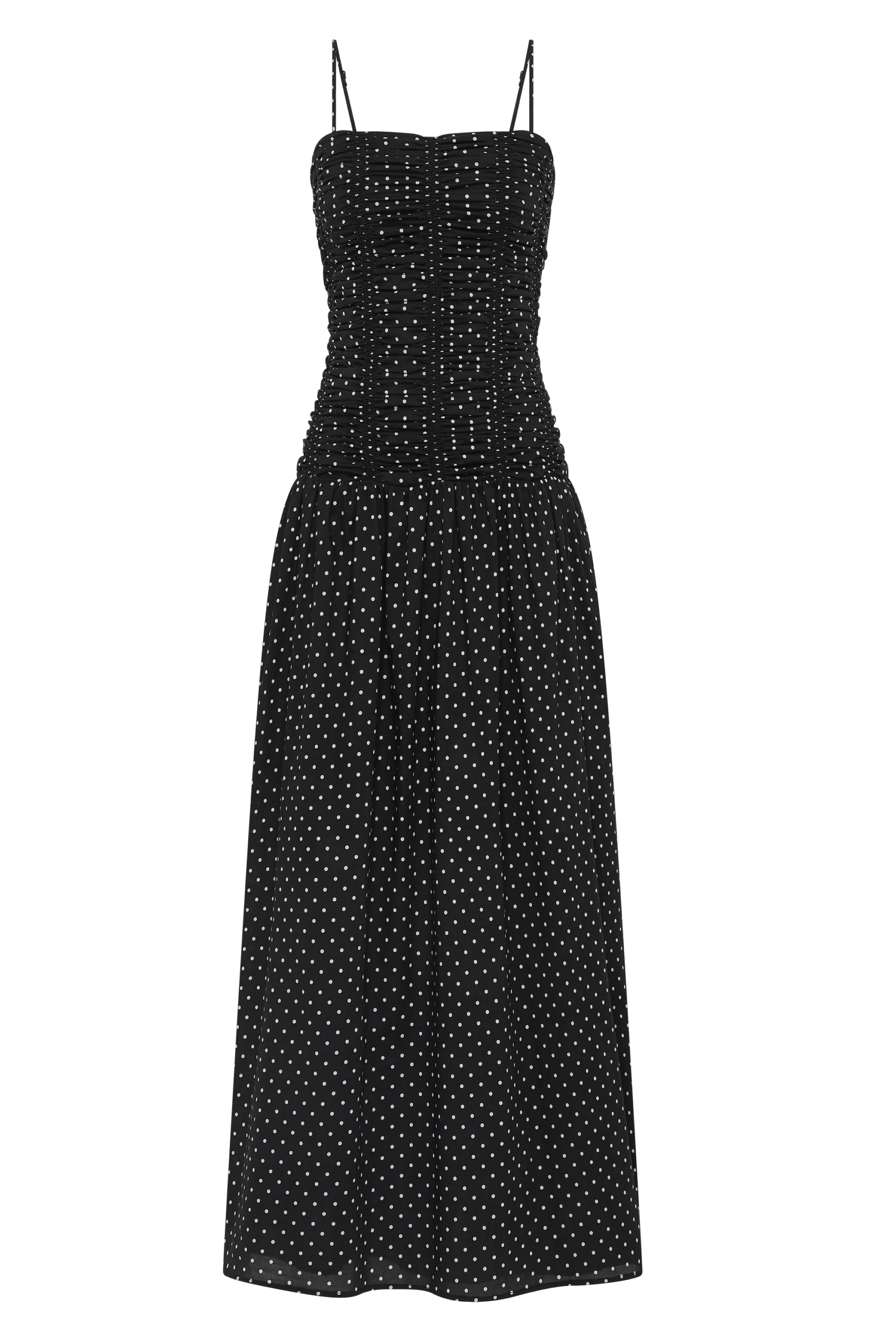 Mira Maxi Dress Lola Polka Dot Black Off White - Image 6