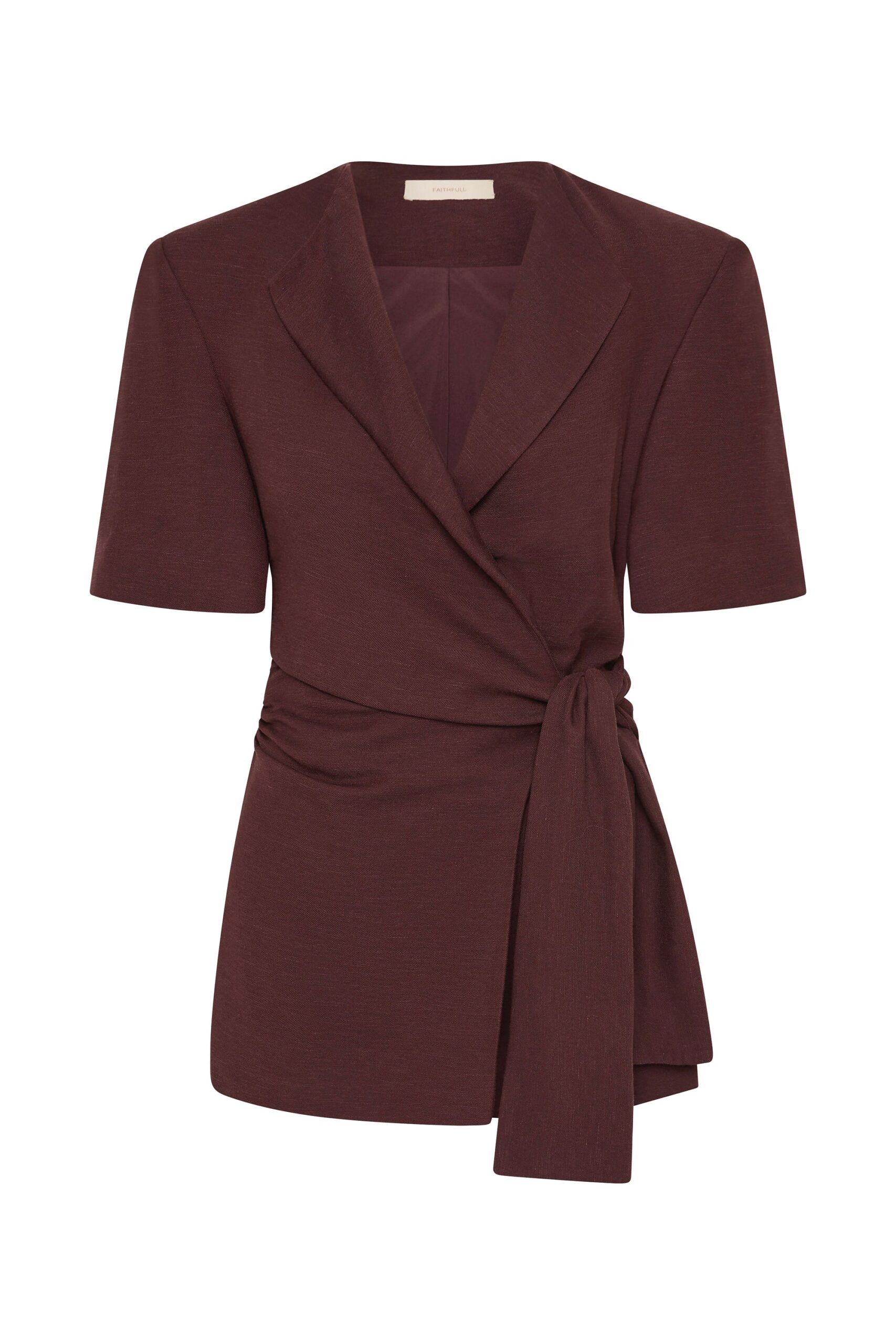 Ida Knot Blazer Port - Final Sale - Image 6